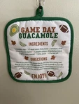 Pot Holder Game Day Guacamole Recipe. Fixed Price $6.79.