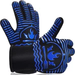 Bbq Grill Gloves 1472 F Heat Resistant Silicone Oven Mitts 11" Non-slip. Fixed Price $22.48.
