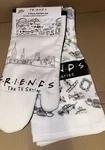 Friends Tv Series City View Kitchen Oven Set 2 Towels 1 Mitt New. Fixed Price $13.98.