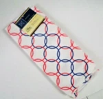 Home Collection Circle Design Kitchen Towels 15" X 25" Red Blue White. Fixed Price $6.00.