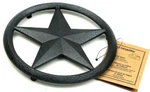 Old Mountain Cast Iron Star Design Trivet New With Tag 7 1/2" Rnd 10198. Fixed Price $21.00.