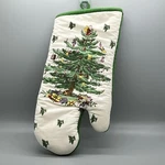 Spode Christmas Tree Holiday Kitchen Oven Mitt Pot Holder Hot Pad. Fixed Price $11.95.