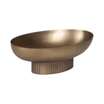 Kate And Laurel Rooks Oval Metal Bowl - 14" Antique Brass Fruit & Key. Fixed Price $101.22.