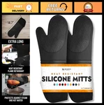 Ultra Heat Silicone Oven Mitts Bpa-free, 500 F, Slip Resistant, Cott. Fixed Price $39.99.