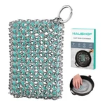 Haushof Cast Iron Scrubber Chainmail With Silicone Core For Dutch Oven. Fixed Price $14.99.