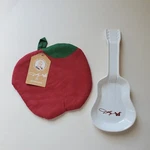 Dolly Parton Guitar Spoon Rest Butterfly Kitchen Trinket Dish & Apple Pot Holder. Fixed Price $16.95.