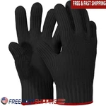 Heat Resistant Oven Gloves Cotton Kitchen Bbq Mitts Double Layered Safety. Fixed Price $14.46.