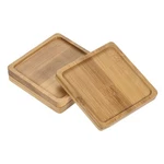 Patikil Plant Pot Saucer, Pack 3.5 Inch Bamboo Square Flower Drip Tray For .... Fixed Price $12.79.