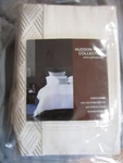 2 Hudson Park Collection 400 Tc Cotton Lattice Ivory Euro Shams New With Tags. Fixed Price $60.00.