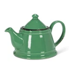 Abbott Collection Enamel Look Stoneware Teapot - Forest Green, 32OZ (9"L). Fixed Price $64.06.