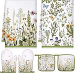 Leinuosen 6 Wild Flower Kitchen Towels Decor And Accessories Set Floral. Fixed Price $22.26.