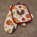 New Fall Thanksgiving Autumn Kitchen Oven Mitt & Pot Holder Rooster Country. Fixed Price $10.95.