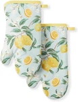 Martha Stewart Lemon Whimsy Oven Mitt 2-PACK Set, Yellow, 7"X13". Fixed Price $28.88.