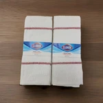 Clorox Kitchen Towels 16" 28 White Bleach Safe 50 Washes Lot Of Cotton Red. Fixed Price $13.99.