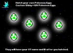 Six Custom Eggs Shiny 6IV Pokemon For Scarlet Violet - Hatch Your Own. Fixed Price $13.99.