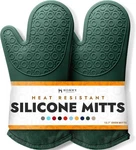 Homwe Professional Silicone Oven Mitts (2) Quilted Lining Ultra Heat Resistant. Fixed Price $21.95.