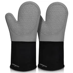 Sungwoo Extra Long Silicone Oven Mitts, Heat 14.6IN Grey & Black. Fixed Price $23.23.