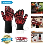 2 Pcs Heat Resistant Oven Gloves - Bbq Grill Cooking Gl.... Fixed Price $15.94.