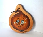 Vintage Crying Onion Wooden Cutting Board, Homemade Kitsch Art Well Done. Fixed Price $49.99.