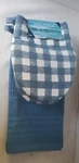 Nautica 2- Mini Oven Mitts (blue/white Plaid) Pot Holders + 1 Kitchen Towel. Fixed Price $16.50.