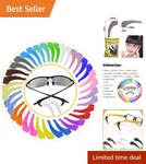 20 Multicolored Silicone Ear Grips Glasses Anti-slip Comfort All Ages. Fixed Price $6.64.