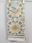 New Martha Stewart Kitchen Towels Set Of 3 Cotton Gray Yellow 18 In. X 28. Fixed Price $16.50.