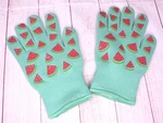 Temptations Watermelons Oven Safe Mitts Gloves New Nwot. Fixed Price $21.99.