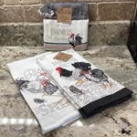 Kay Dee Designs Towels Pot Holder 3-PIECE Chicken/rooster Farmers Market New. Fixed Price $20.95.