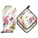 Arquiel Vintage Flower Oven Mitt & Pot Holder X2,. Fixed Price $25.40.