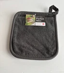 Ritz Terry Cloth Pocket Mitt Graphite Gray. Fixed Price $10.99.