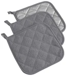 Dii Basic Terry Collection Quilted 100% Cotton, Potholder (3 Piece), Gray. Fixed Price $20.09.