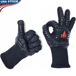 Heat Resistant Gloves Cooking Bbq Grill Fire Pit Oven Barbecue Accessories New. Fixed Price $56.53.