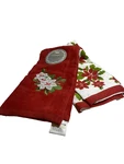 Of Martha Stewart Poinsettia Kitchen Towels 16" X 25". Fixed Price $19.97.