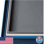 Leash Boss Xl 25X17IN Gray Waterproof Silicone Dog Food Mat, Non-slip Pet Bowl. Fixed Price $37.90.