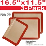 3-PACK Silicone Baking Nonstick Heat Resistant Oven Mats Toaster Liner Sheet. Fixed Price $9.99.