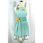 New Kay Dee Designs Floral Embroidered Bicycle Stripe Dot Kitchen Bib Full Apron. Fixed Price $17.95.
