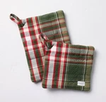 New 2024 Hearth & Hand With Magnolia Potholder Set Christmas Plaid. Fixed Price $29.99.