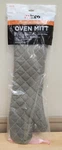 Winco Flame Retardant 24" Cross Sewn Tan Green Oven Mitt. Fixed Price $12.00.
