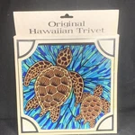Islander Hawaii Ceramic Tile Trivet Blue Honu Turtle. Fixed Price $22.99.