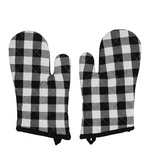 Vhc Brands Cotton Oven Mitt Of 2, Heat Resistant, Set, Black. Fixed Price $27.90.