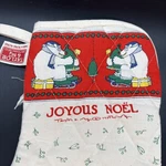 Taylor & Ng Christmas Joyous Noel Polar Bears On Ice Skates Pot Holder Oven Mitt. Fixed Price $28.00.