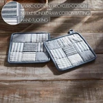 Sawyer Mill Blue Pot Holder Patchwork Blocks 8X8 Vhc Brands Set Of 2. Fixed Price $13.95.
