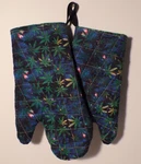 Oven Quilted Gloves Pot Holders Happy Life Set Of 2. Fixed Price $26.95.