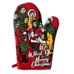 We Whisk You Merry Christmas Oven Mitt Funny Holiday Baking Novelty Kitchen. Fixed Price $5.00.