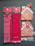 Dolly Parton Christmas Kitchen Set 2 Fridge Towels, Pot Holders, Basting Brush. Fixed Price $22.98.