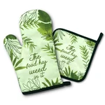 Dhecvbd The Food Has Weed It,funny Oven Mitts And Pot 7X10.5IN, Black. Fixed Price $25.40.