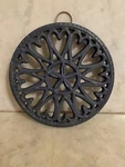 Vtg Cast-iron Trivet Minuteman International Sunburst Rustic Kitchen Wall Hang. Fixed Price $19.99.