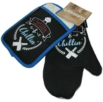 Cuisinart 2 Piece Barbeque Set Oven Mitts And Pot Holder Grillin' & Chillin'. Fixed Price $18.89.