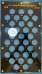 Used Black Capital Plastics Holder Bvd 50B For Walking Liberty Halves 1936-1947D. Fixed Price $34.00.
