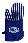 Bush's Best Beans Oven Mitt Navy Blue White Striped Nwot New. Fixed Price $14.79.